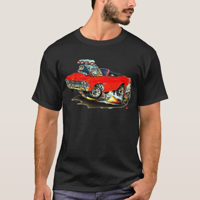 Chevelle rotes Kabriolett 1968-69 T-Shirt (Vorderseite)