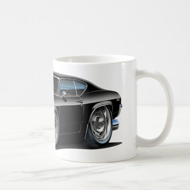 Chevelle schwarzes Auto 1968-69 Kaffeetasse (Rechts)