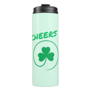 Chever, Clover, Kleeblatt, Irish Green, St Patrick Thermosbecher