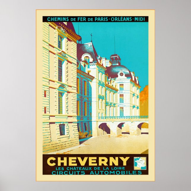 Cheverny ~ Vintag Poster (Vorne)