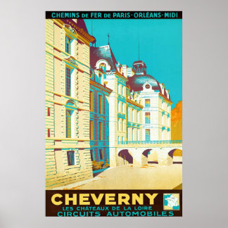 Cheverny ~ Vintag Poster