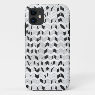 Cheveron Tiger Black and White Print Case-Mate iPhone Hülle