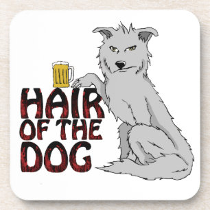 Cheveux de l'ensemble de dessous de verre de chien