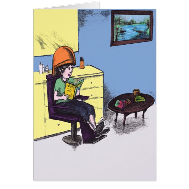 Cheveux de séchage dans un salon de beauté (Devant)