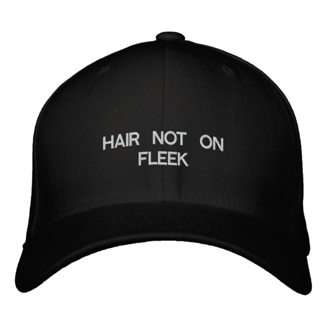 Cheveux non sur le Casquette de baseball à poil (Devant)
