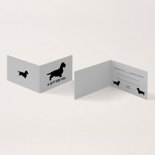 Cheveux ronds Dachshund - Silhouette 1