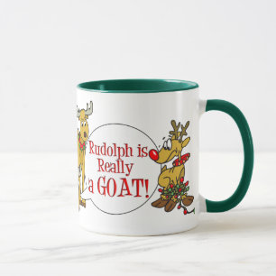 Chèvre amusante Mug de Noël