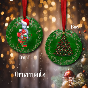 Chèvre de bébé mignonne en stock ornement de Noël