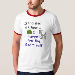 Chèvre drôle Dire Coton T-shirt Ringer Homme