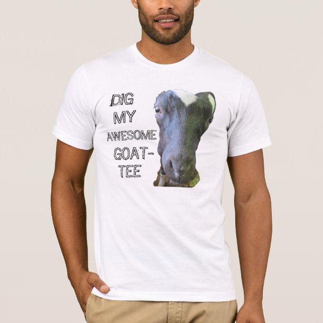 Chèvre "MY AWESOME GOAT-TEE" T-shirt adulte (Devant)