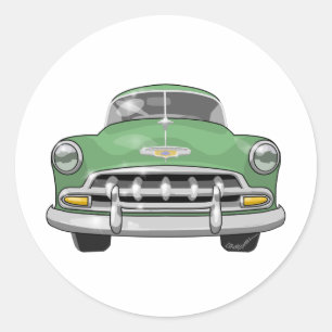 Chevrolet 1952 delux runder aufkleber