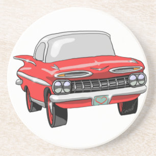 Chevrolet 1959 sandstein untersetzer