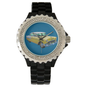 Chevrolet-Bel Air-antikes Auto 1955 Armbanduhr