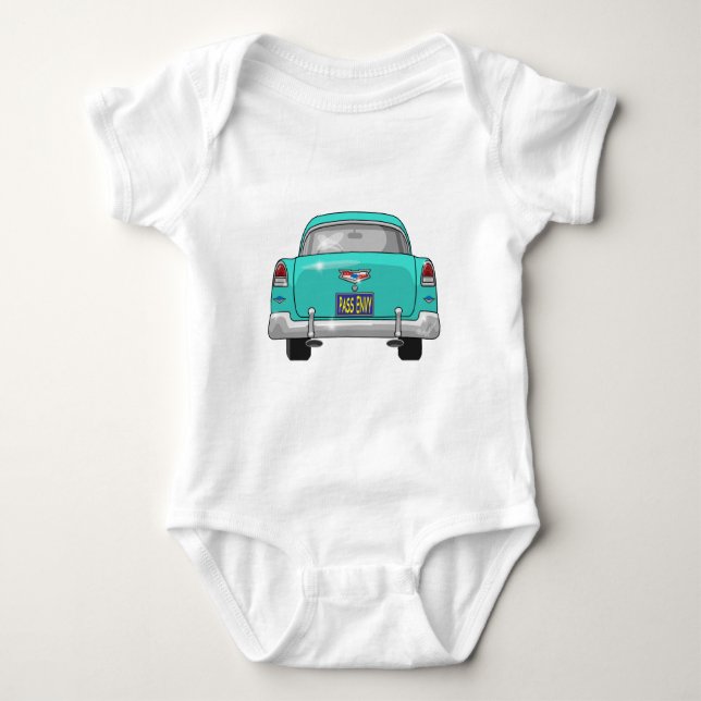 Chevrolet-Bel Air-Durchlauf-Neid 1955 Baby Strampler (Vorderseite)