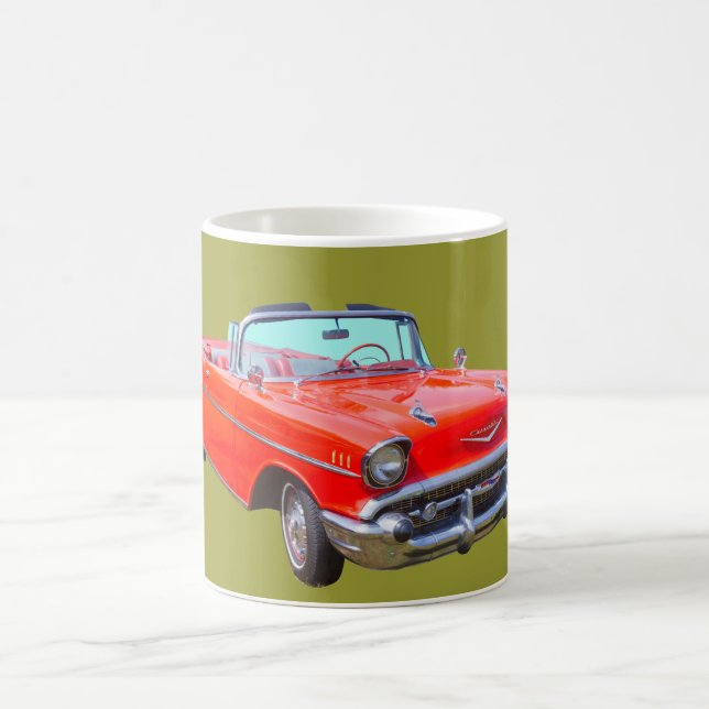 Chevrolet-Bel Air-konvertierbares antikes Auto Kaffeetasse (Mittel)