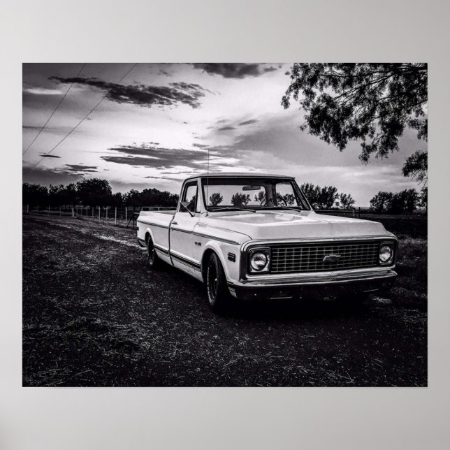 Chevrolet C10 Chevy Lieferwagen Truck Poster (Vorne)
