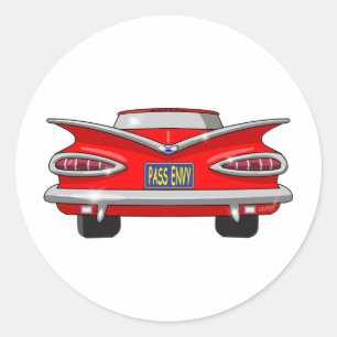 Chevrolet Chevy Impala-Durchlauf-Neid 1959 Runder Aufkleber