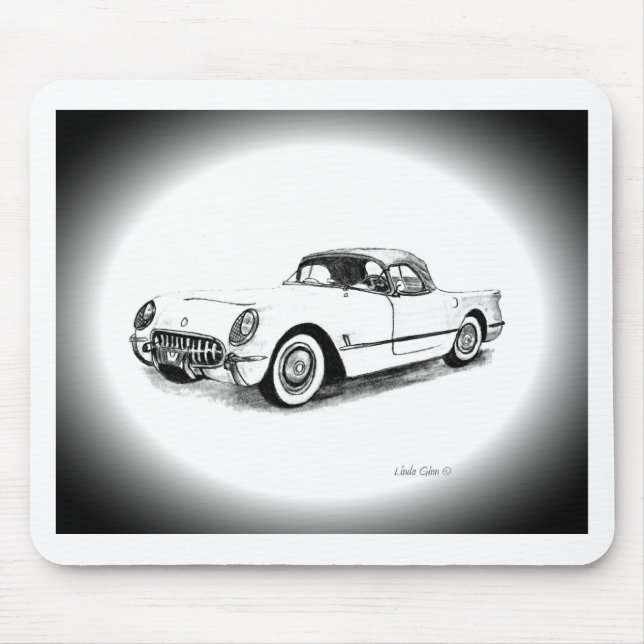 Chevrolet Corvette 1954 Mousepad (Vorne)