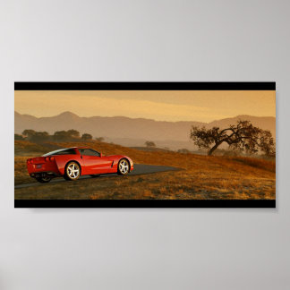 Chevrolet Corvette C6 Wüste Poster