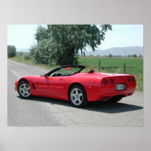 Chevrolet Corvette konvertierbares C5 Poster
