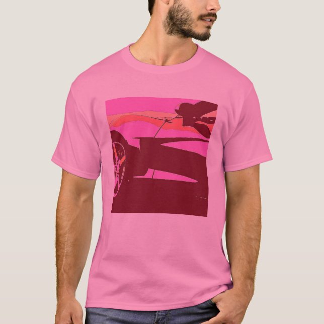Chevrolet Corvette Pop Art T-Shirt (Vorderseite)