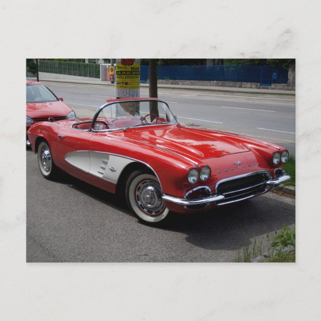 Chevrolet Corvette Postkarte (Vorderseite)