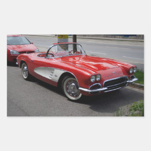 Chevrolet Corvette Rechteckiger Aufkleber