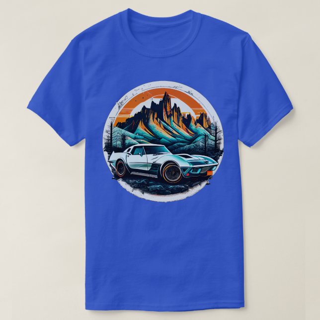 Chevrolet Corvette Vintag T-Shirt (Design vorne)
