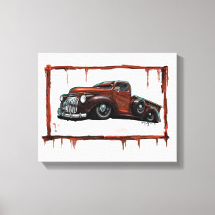 Chevrolet-Lieferwagen-LKW 1946 Leinwanddruck