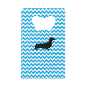 Chevron Bébé Bleu Avec Dachshund