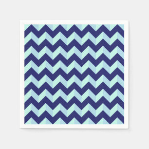 Chevron Bleu Serviette