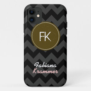 chevron custom name and initials Case-Mate iPhone hülle