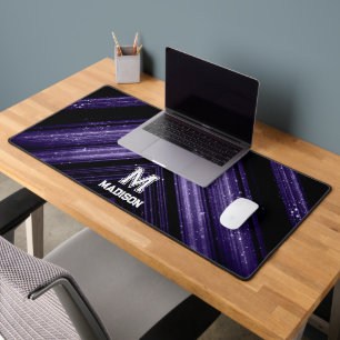 Chevron de galaxie ultra violet en métal brillant 