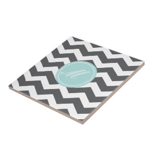 Chevron gris avec carreaux Monogram