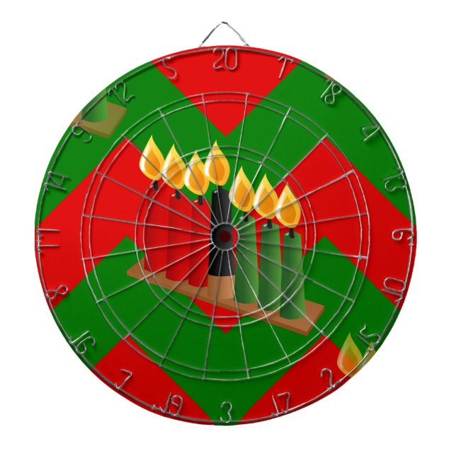 Chevron Kwanzaa Dartscheibe (vorne)