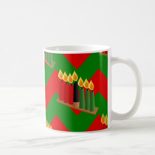 Chevron Kwanzaa Kaffeetasse (Rechts)