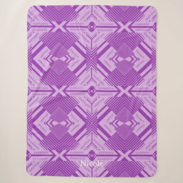 Chevron-Linien abstraktes Kunstmuster Winterwärmer Sherpadecke