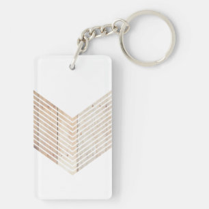 chevron minimaliste blanc avec bois