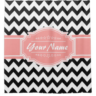 Chevron Motif rideau de douche personnalisé #11