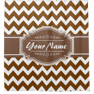 Chevron Motif rideau de douche personnalisé #14