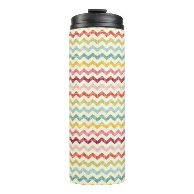 Chevron-Muster 4 Thermosbecher (Vorderseite)