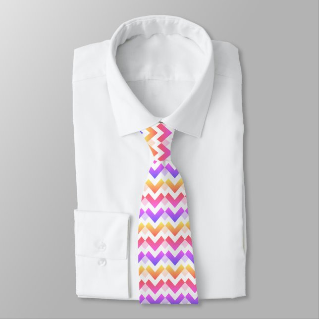 Chevron-Muster-Blüte Krawatte (Gebunden)