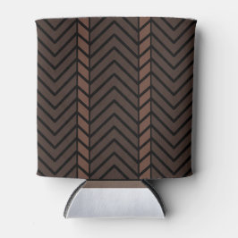 Chevron-Muster Braun Dosenkühler