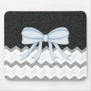 Chevron-Muster-Duschparty-Büro-Schicksal Mousepad