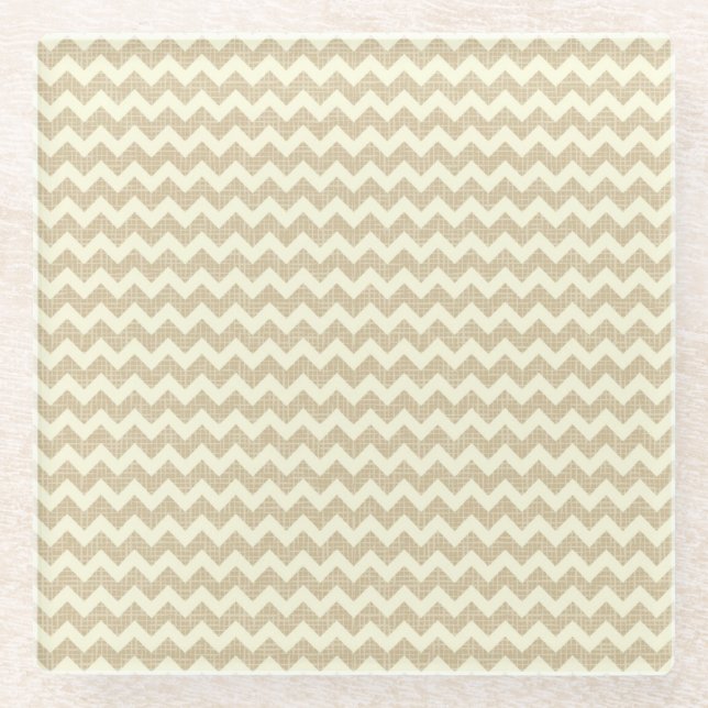Chevron-Muster Glasuntersetzer (Vorderseite)
