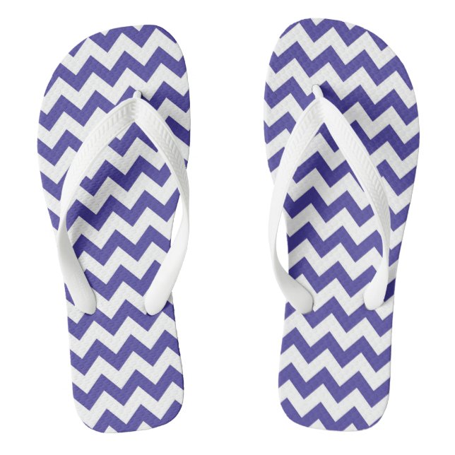 Chevron-Muster-Schlappen Flip Flops (Fußbett)