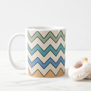 Chevron Nature Vibes Kaffeetasse