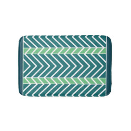 Chevron Pattern Teal Badematte
