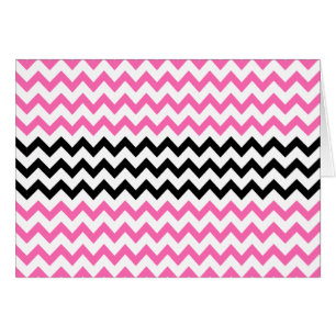 Chevron rose et noir par Shirley Taylor