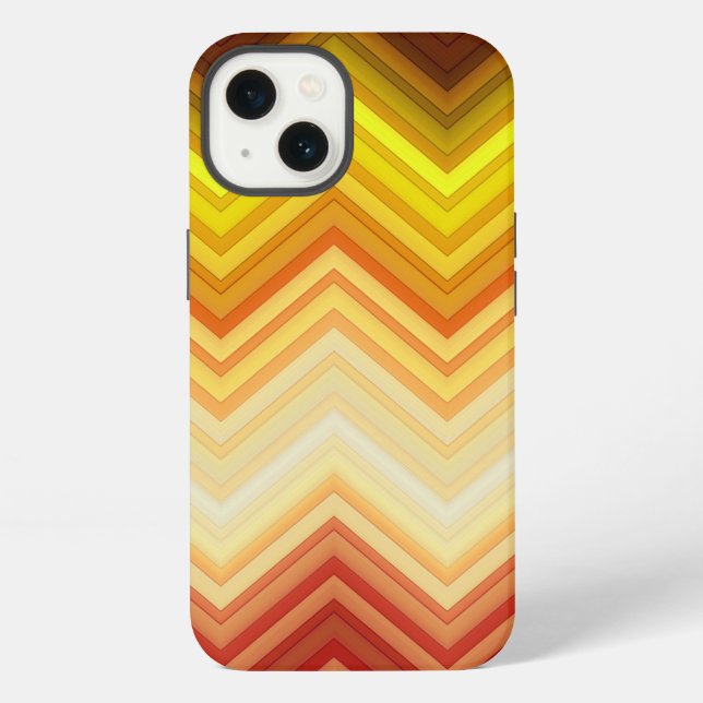 Chevron-Streifenmuster iPhone Hülle (Rückseite)